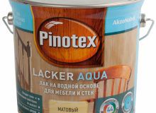 Warna dalaman Pinotex "Pinotex" untuk kayu perlindungan yang